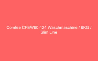 comfee cfew60 124 waschmaschine / 6kg / slim line / d / 1200 u/min