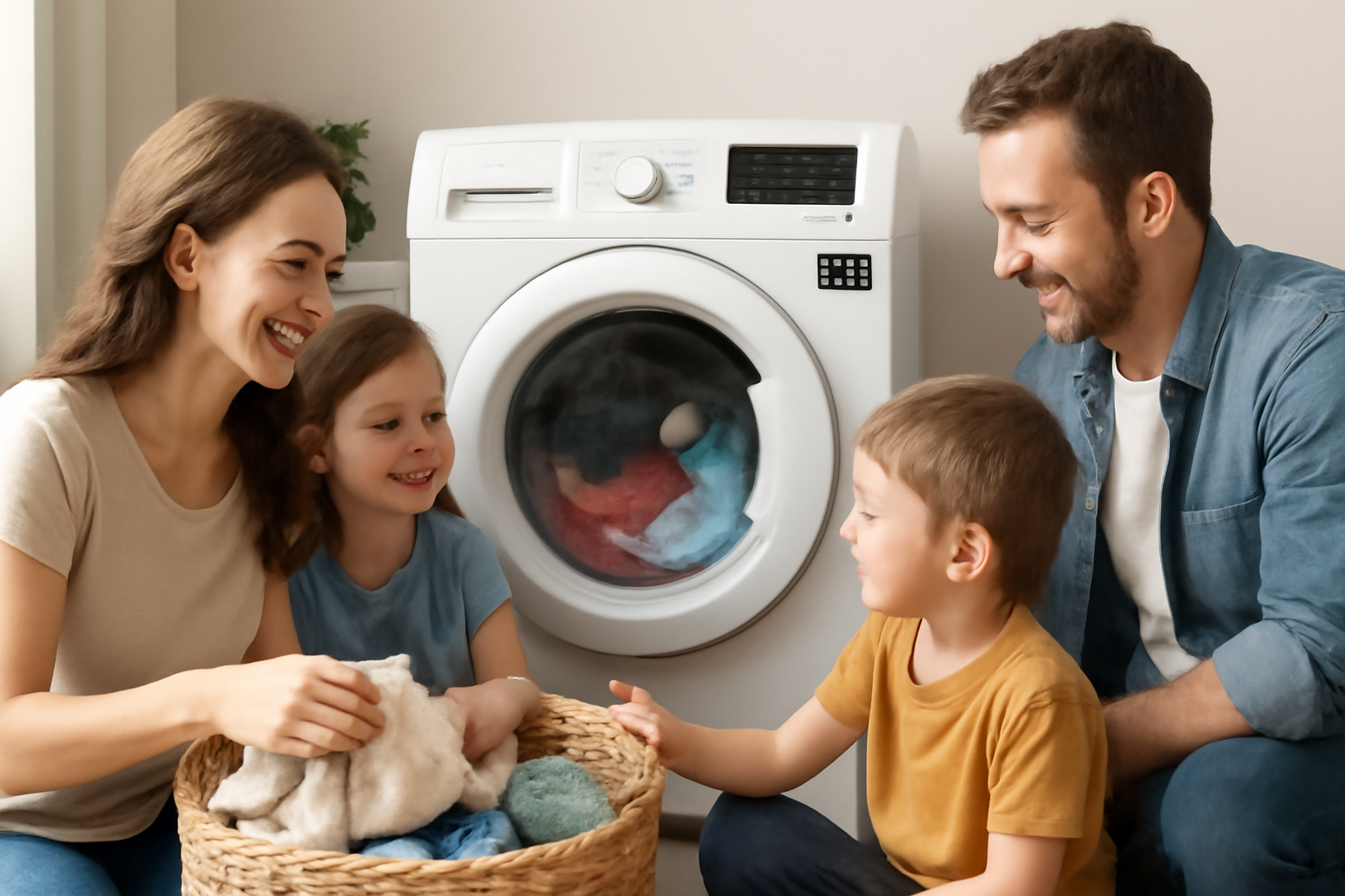 Welche Waschmaschine mit 8 kg eignet sich am besten für Familien mit zwei Kindern? 2 Besonderheiten bei Waschprogrammen und Zusatzfunktionen für Familien – 8 kg Waschmaschine Familie