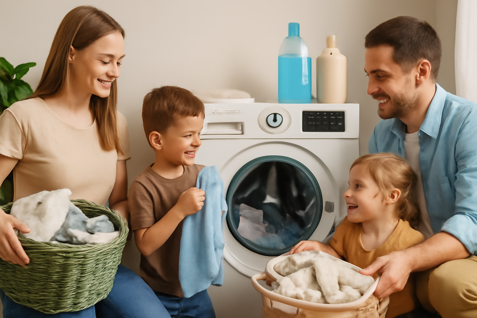 Welche Waschmaschine mit 8 kg eignet sich am besten für Familien mit zwei Kindern? 5 Effiziente Energie- und Wassernutzung für nachhaltigen Familienbetrieb – 8 kg Waschmaschine Familie