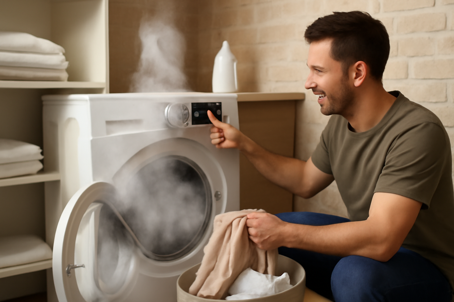 Wie Sie die Dampffunktion gezielt für kleine Waschladungen im Singlehaushalt einsetzen – 8 kg Waschmaschine Singlehaushalt