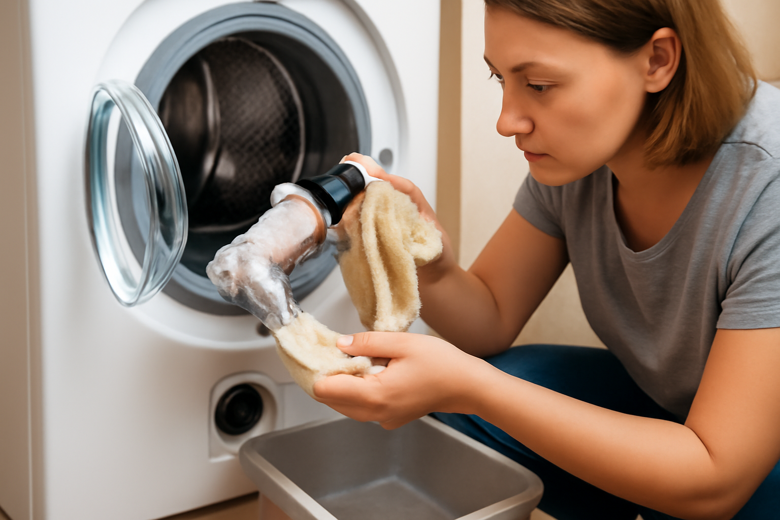 Was tun, wenn der Waschvollautomat nicht richtig schleudert? Ursachen und Lösungen 4 Regelmäßige Reinigung von Flusensieb und Ablaufsystem für dauerhafte Schleuderleistung – Waschvollautomat schleudert nicht