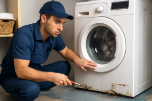 Waschvollautomat nach Wasserschaden reparieren – passendes Artikelbild